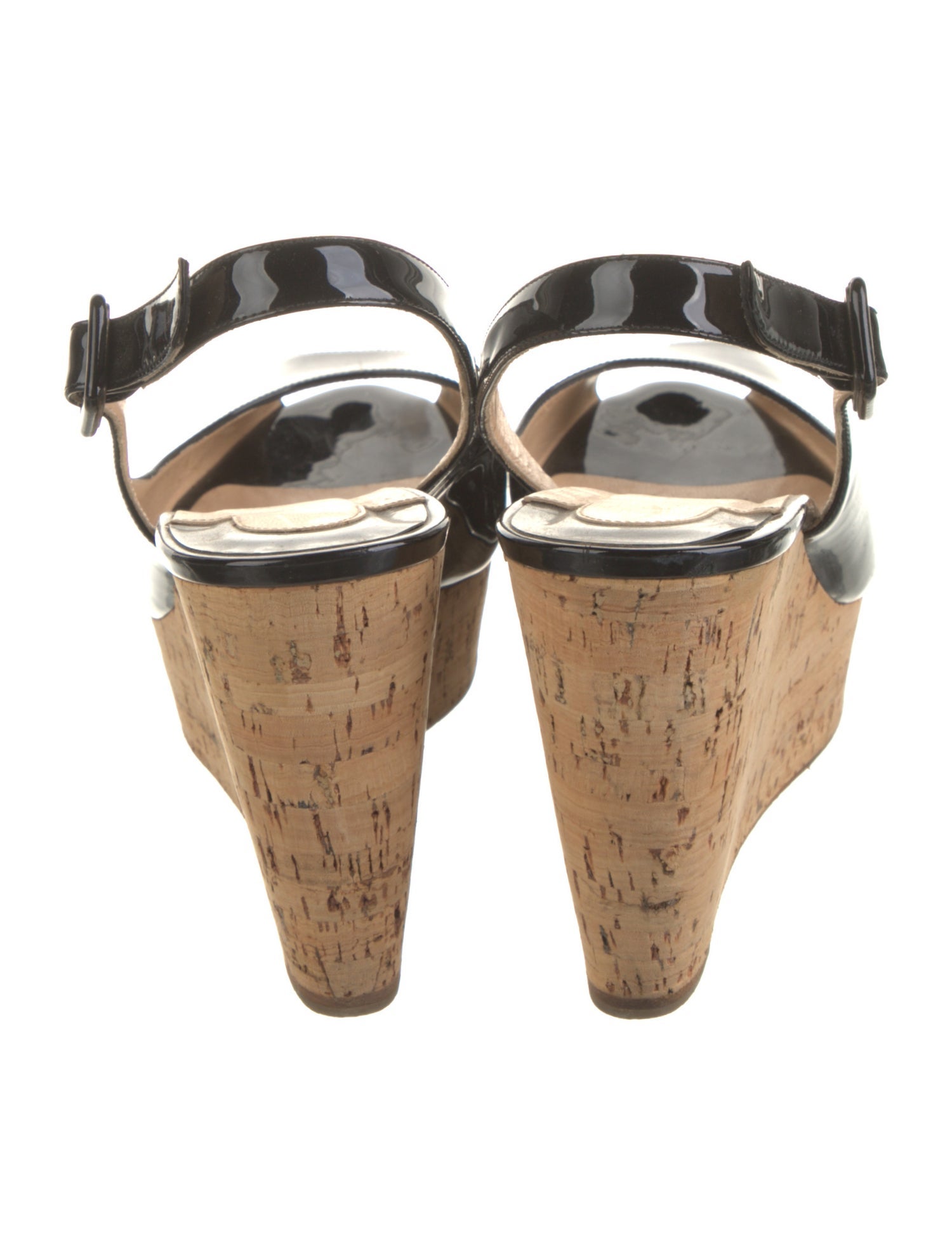 Christian Louboutin Patent Leather Slingback Pumps